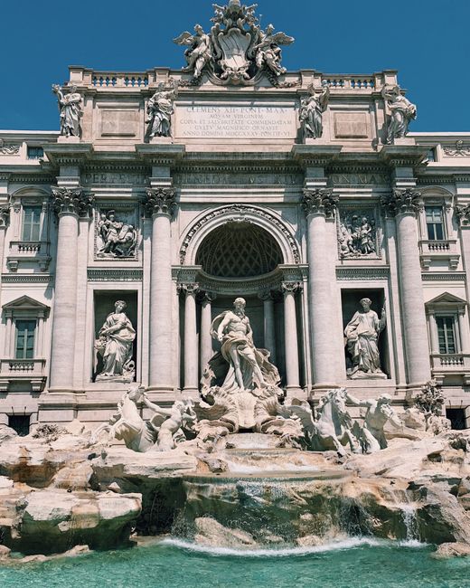 Experience the grandeur of the historic Trevi Fountain in Rome, a must-see landmark.
