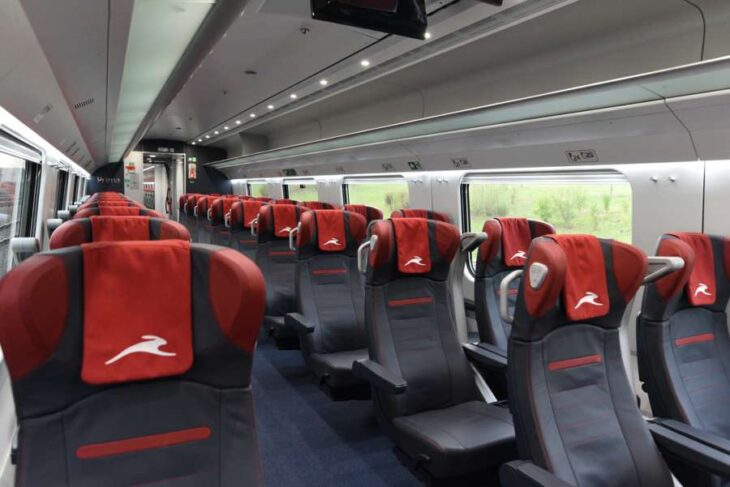 italo train interior Rome Vacation Tips