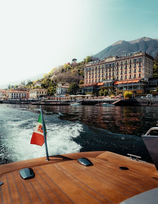 Experience the charm of Bellagio, Italy with a boat ride on Lake Como.
