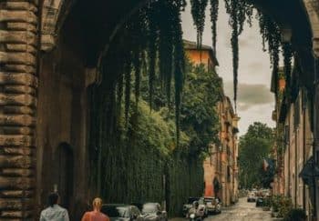 Explore the historic charm of Via Giulia in Rome, Italy with its iconic architecture and cobblestone streets.